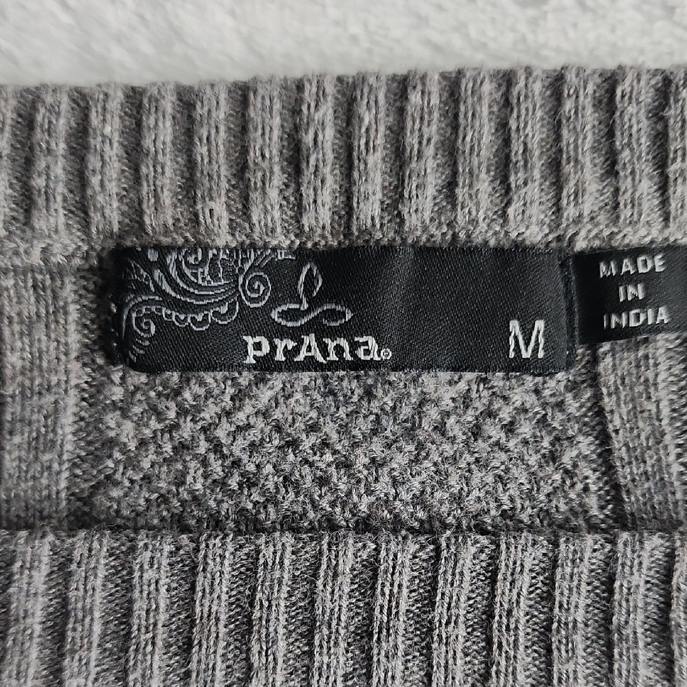 Prana Women's Charcoal Crewneck Sweater - Picture 4 of 9